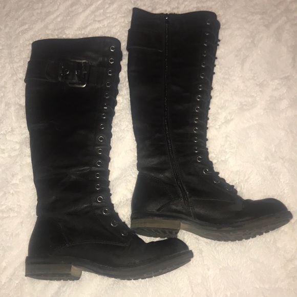 Aldo Shoes - Lace up Tall Combat boots